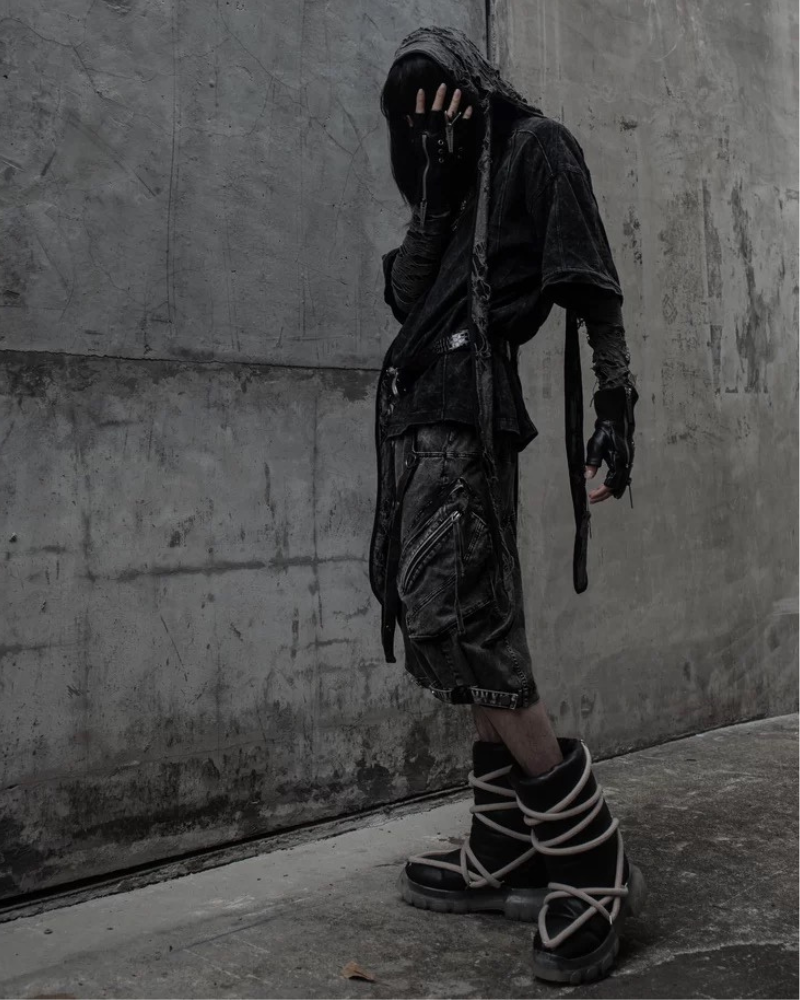 Apocalypse Washed Patchwork Tactical Cargo Shorts | Baggy Jorts