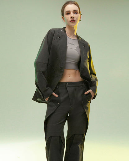 XIPHEVIL  Cyberpunk Outfits Aristoi IV Double-Layered Pants