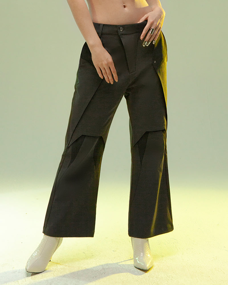 XIPHEVIL  Cyberpunk Outfits Aristoi IV Double-Layered Pants