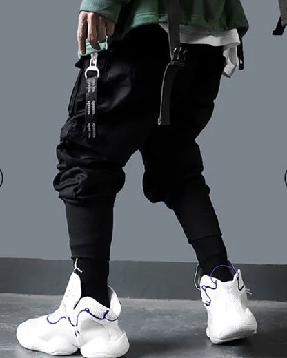 Become An X-Man Techwear Black Cargo Pants