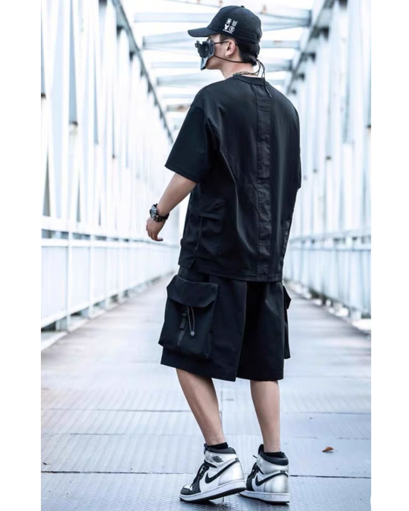 Techwear Big Pockets Cargo Shorts