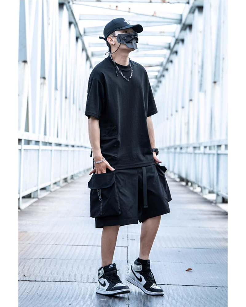 Techwear Big Pockets Cargo Shorts