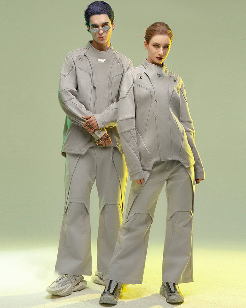 XIPHEVIL  Cyberpunk Outfits Aristoi IV Double-Layered Pants