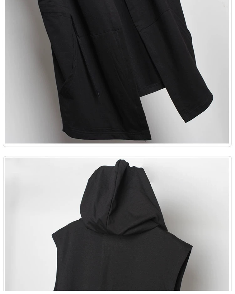 Black Sleeveless Ninja Costume Vest