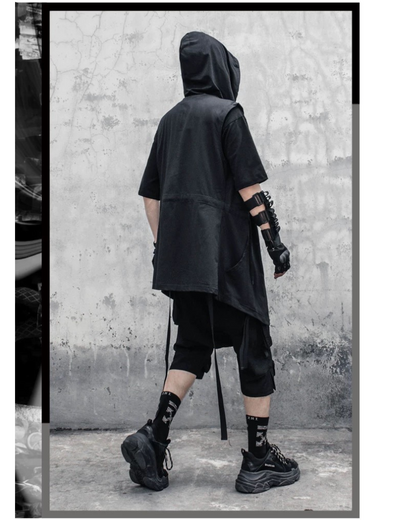 Black Sleeveless Ninja Costume Vest