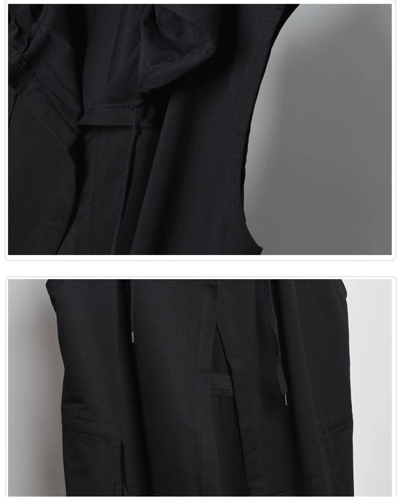 Black Sleeveless Ninja Costume Vest