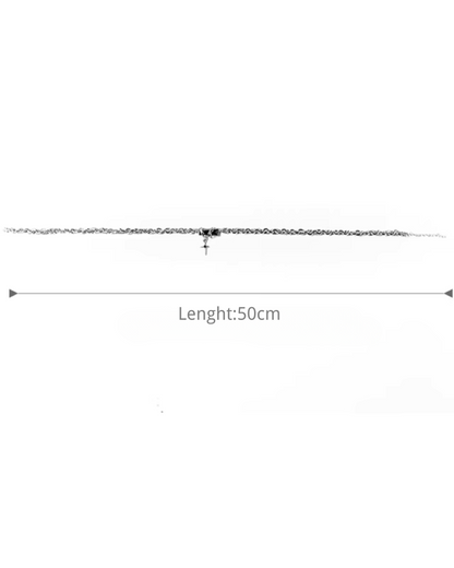 Black Stone Multi-layered Star Necklace