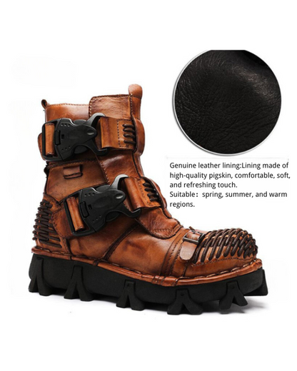 Techwear Harley Unisex Buckle Motorcycle Boots