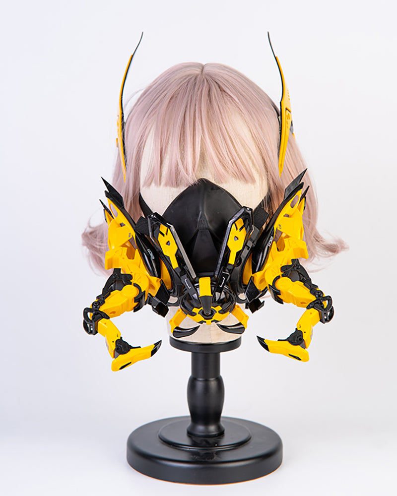 Bumblebee Biomimetic Cyberpunk Mask Gloves Headband(Sold Separately)