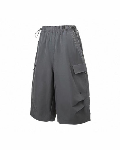 Vintage Unisex Camo Beach Cargo Hiking Shorts