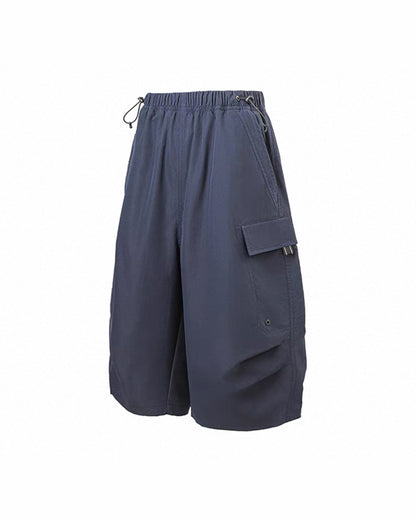 Vintage Unisex Camo Beach Cargo Hiking Shorts
