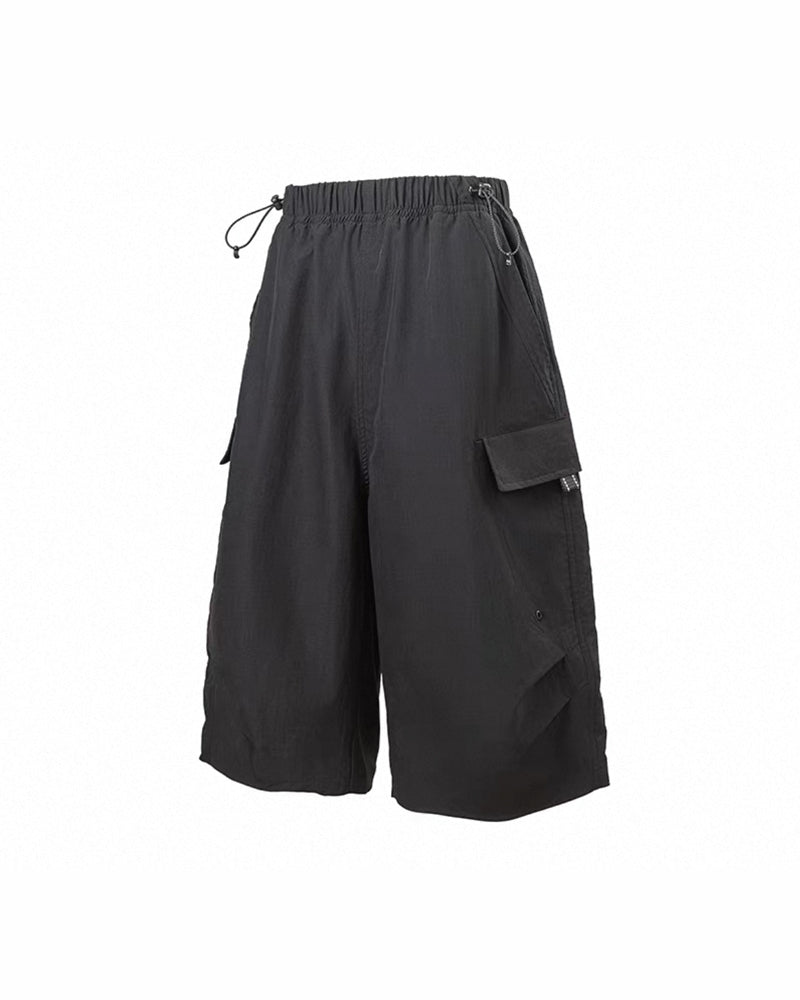 Vintage Unisex Camo Beach Cargo Hiking Shorts