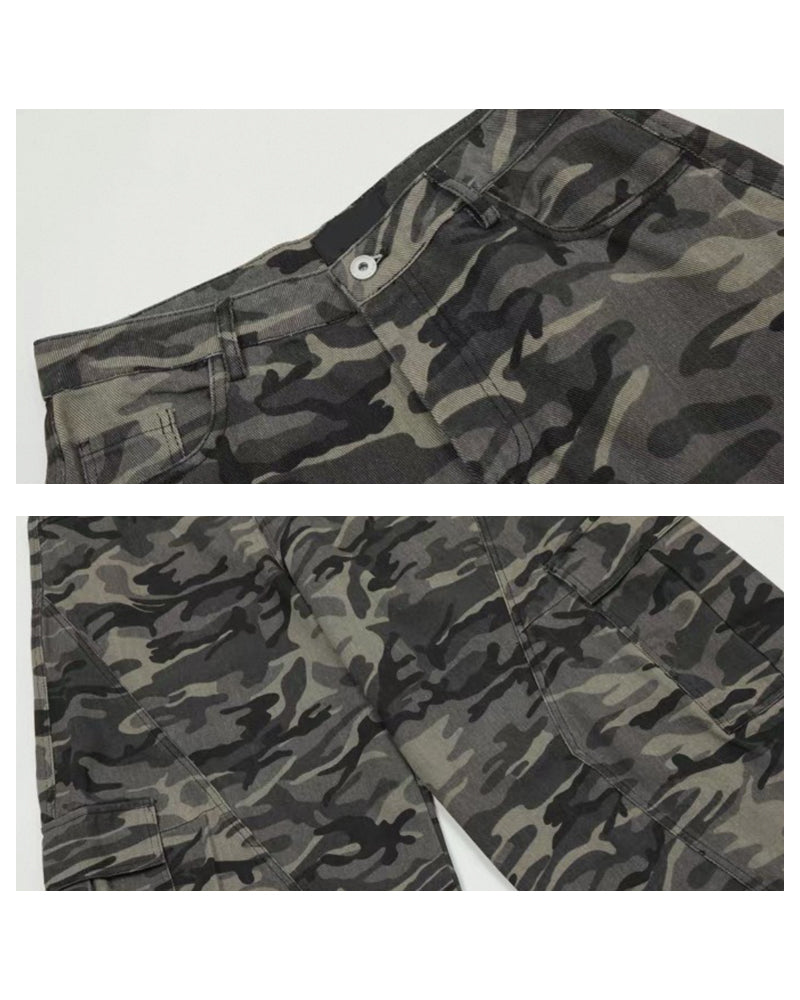 Camo Retro Streetwear Baggy Cargo Pants