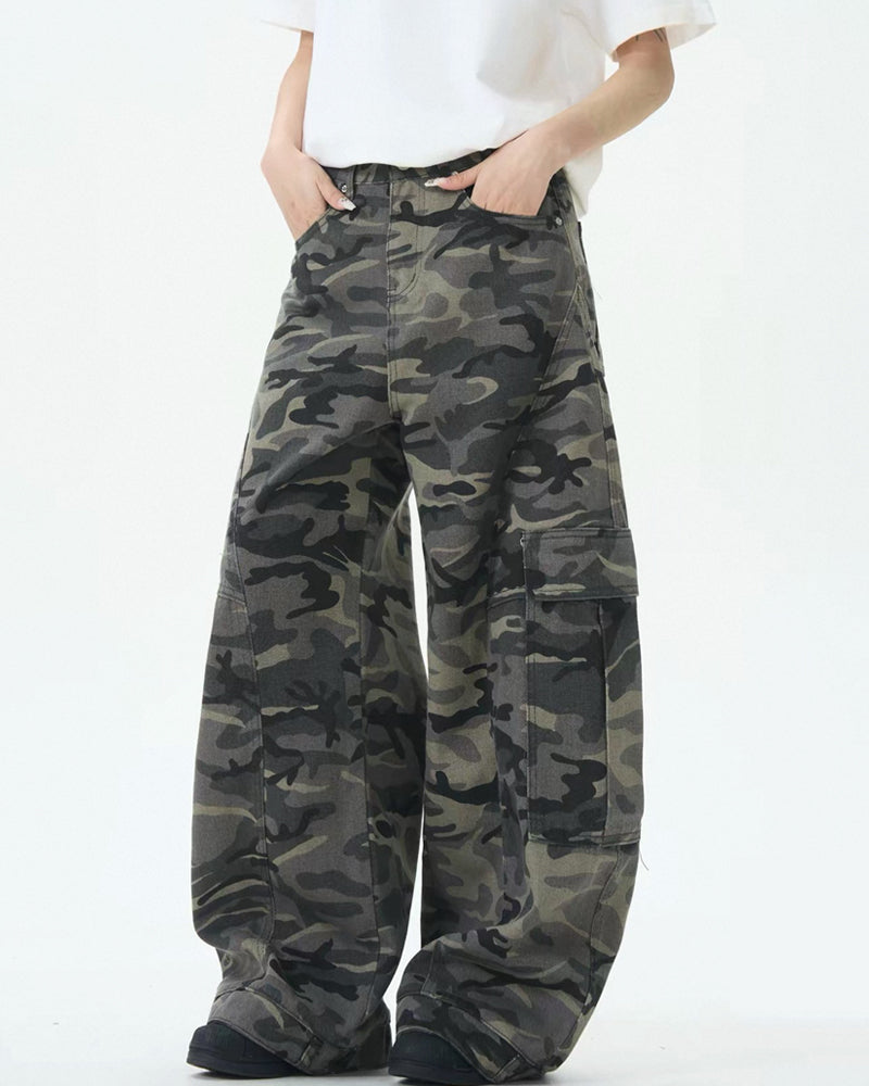 Camo Retro Streetwear Baggy Cargo Pants