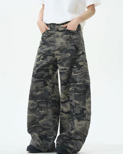 Camo Retro Streetwear Baggy Cargo Pants