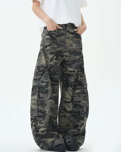 Camo Retro Streetwear Baggy Cargo Pants