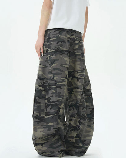 Camo Retro Streetwear Baggy Cargo Pants