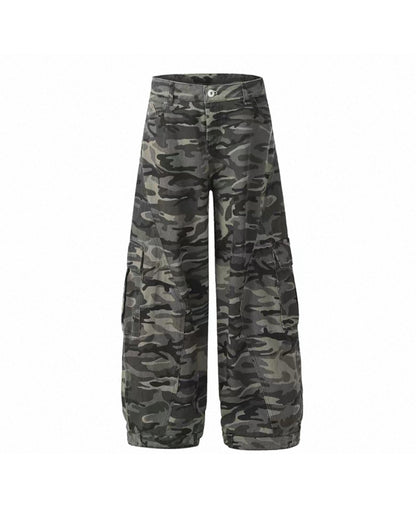 Camo Retro Streetwear Baggy Cargo Pants