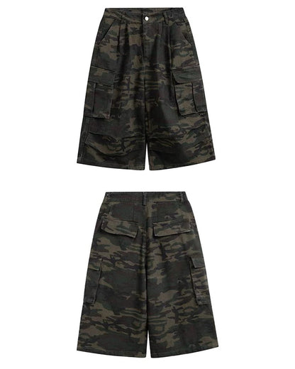 Vintage Snakeskin Camo Baggy Cargo Jorts