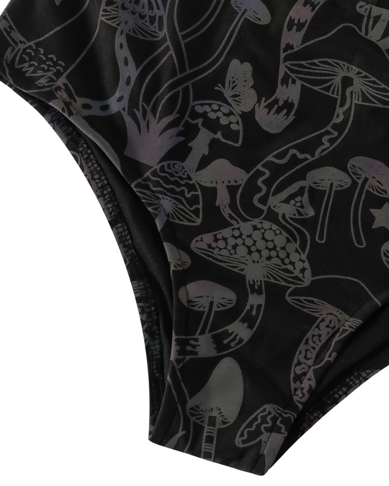 Colorful Reflective Rave Party Shiny Bikini Set