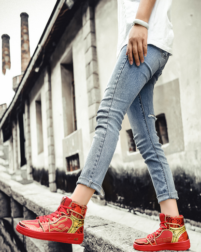 Techwear Coolshine High-Top Platform Unisex Sneakers