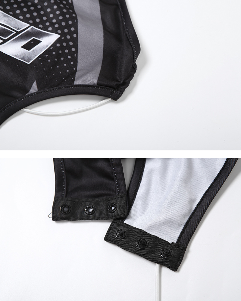 Cyberpunk Halter Cut Out Bodysuit