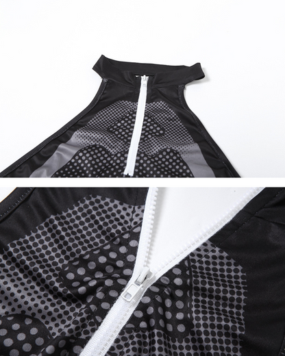 Cyberpunk Halter Cut Out Bodysuit