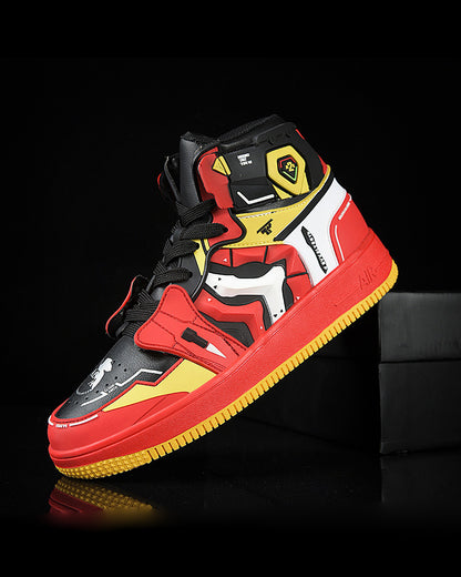 Cyberpunk Techwear Mecha Purple Sneakers