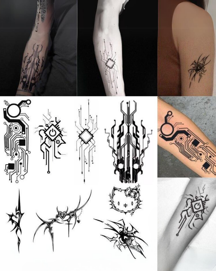 Arm Waterproof Cyberpunk Tattoo – Techwear Official