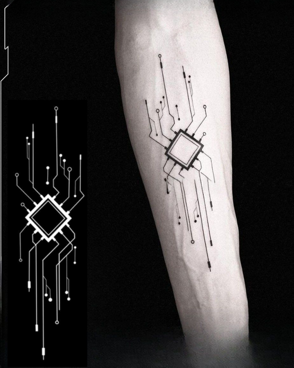Cyberpunk Arm Waterproof Tattoo
