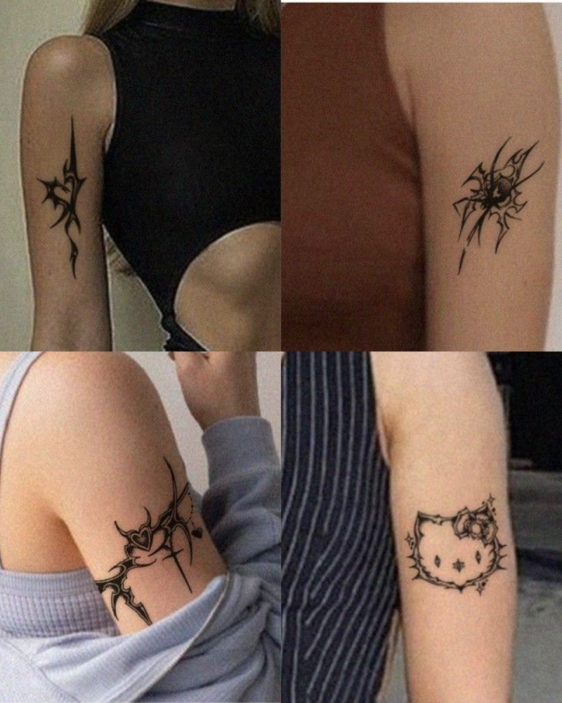 Arm Waterproof Cyberpunk Tattoo