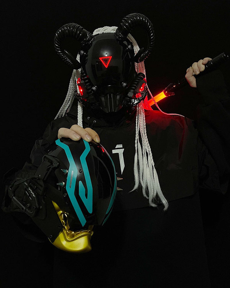 cyberpunk helmet,cyberpunk mask,cyberpunk mask helmet,led halloween mask,led mask halloween,cyberpunk art,cyberpunk fashion,cyber fashion,cyberpunk aesthetic,sci fi helmet,futuristic helmet,techwear mask,black face mask,led mask,led face mask,halloween mask