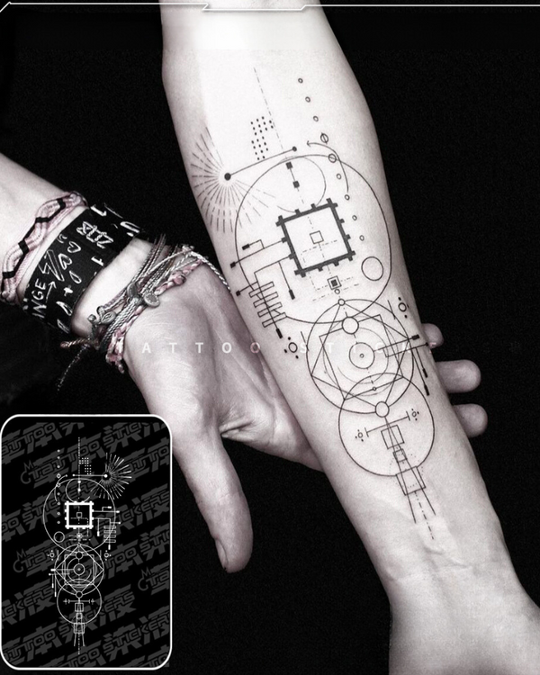 Cyberpunk Circuit Tattoo