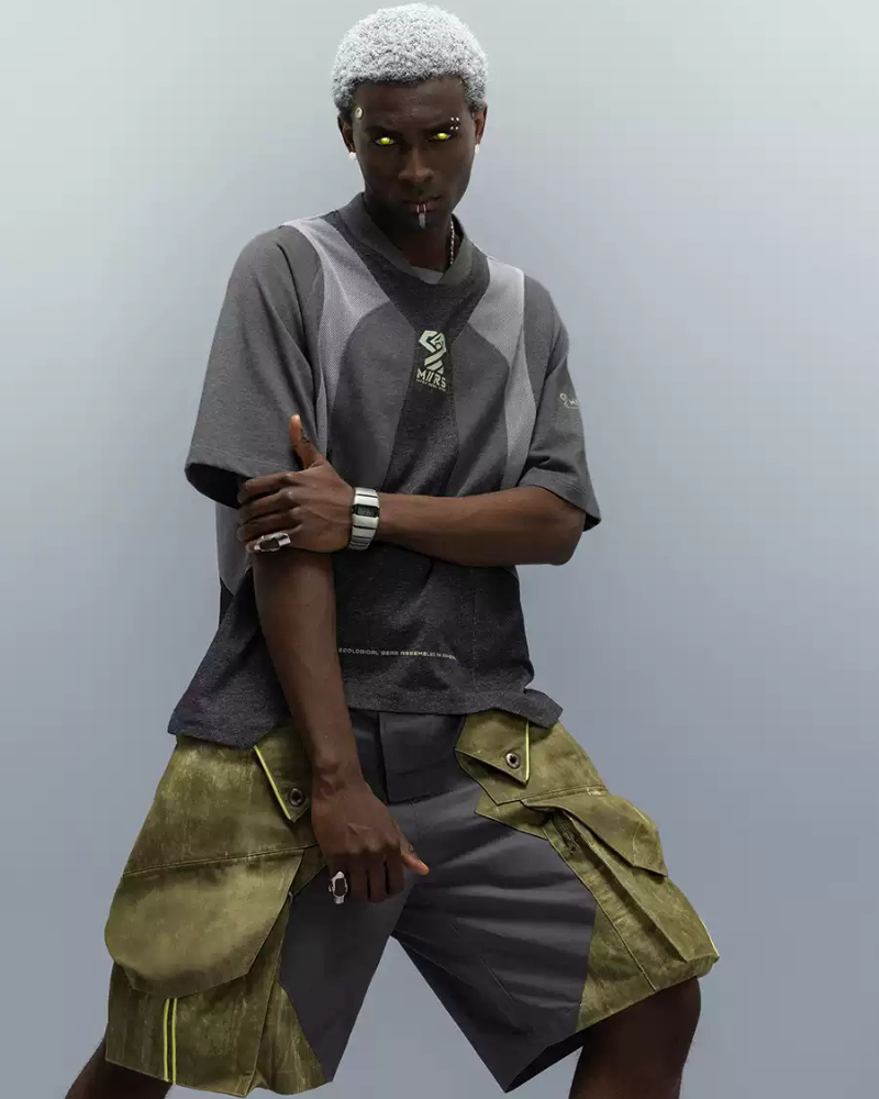 XIPHEVIL Cyberpunk Corrosion Module Functional Shorts