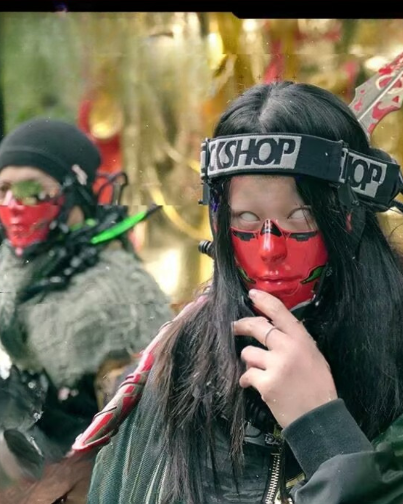 Cyberpunk Cosplay Half Face Mask