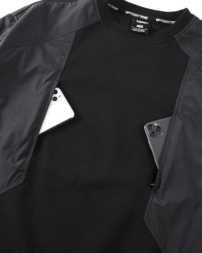 Cyberpunk Fake Two Piece Crewneck Sweatshirt