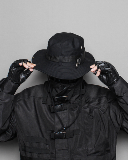 Cyberpunk Functional Drawstring Bucket Hat