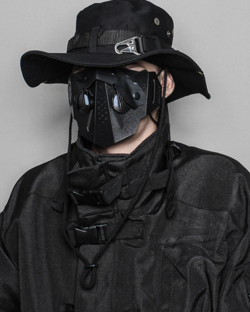 Cyberpunk Functional Drawstring Bucket Hat – Techwear Official Cyberpunk Functional Drawstring Bucket Hat – Techwear Official