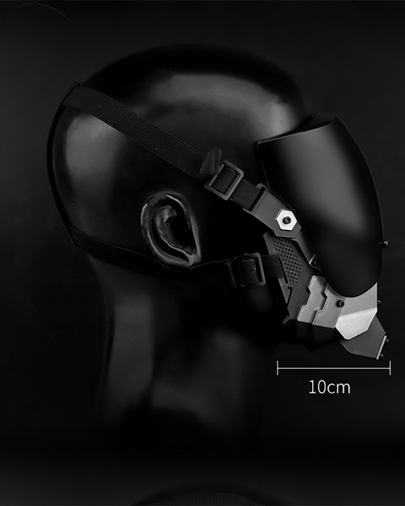 Cyberpunk Functional Half Helmet Mask