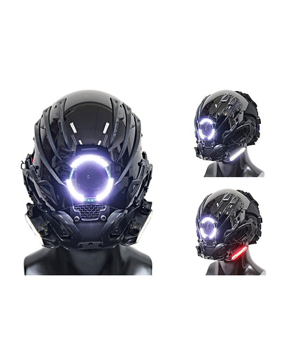 Cyberpunk Futuristic LED Helmet Mask