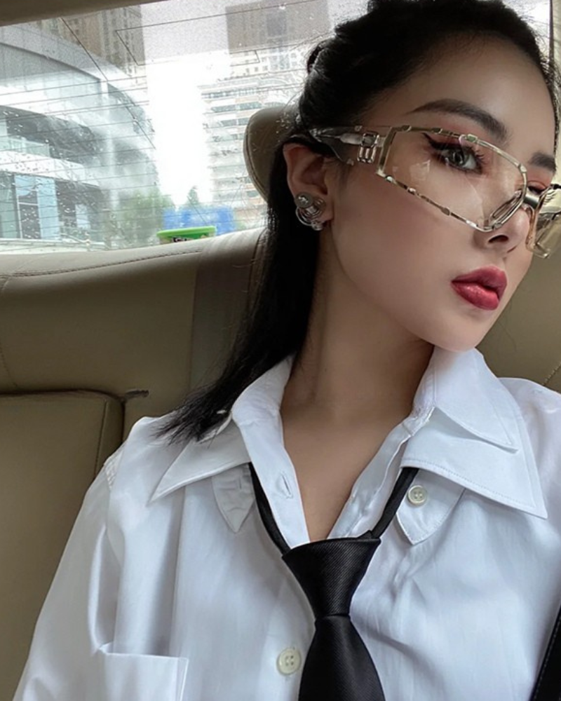 Cyberpunk Futuristic Y2K Tech Sunglasses