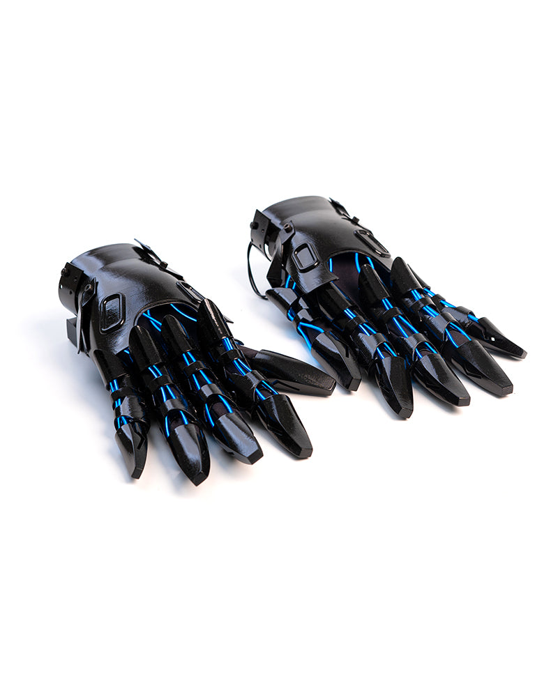 Cyberpunk Glowing Mechanical Hand Gloves