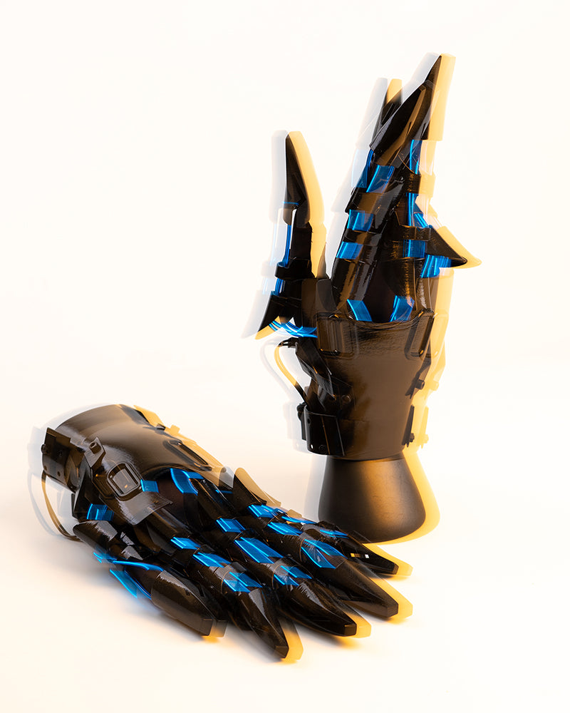 Cyberpunk Glowing Mechanical Hand Gloves