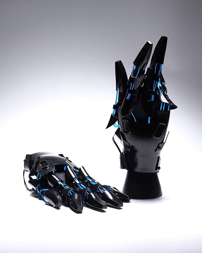 Cyberpunk Glowing Mechanical Hand Gloves