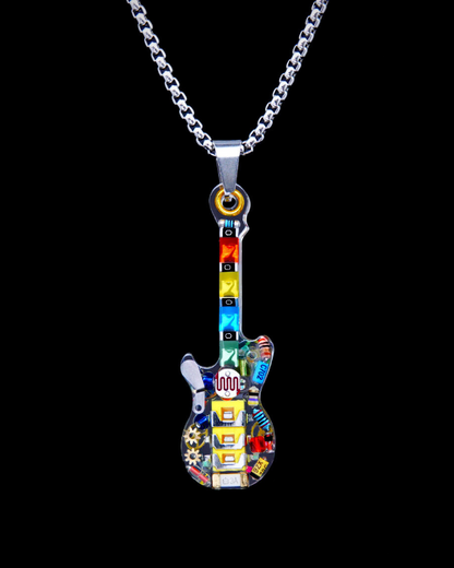 Cyberpunk Guitar Mechanical Necklace