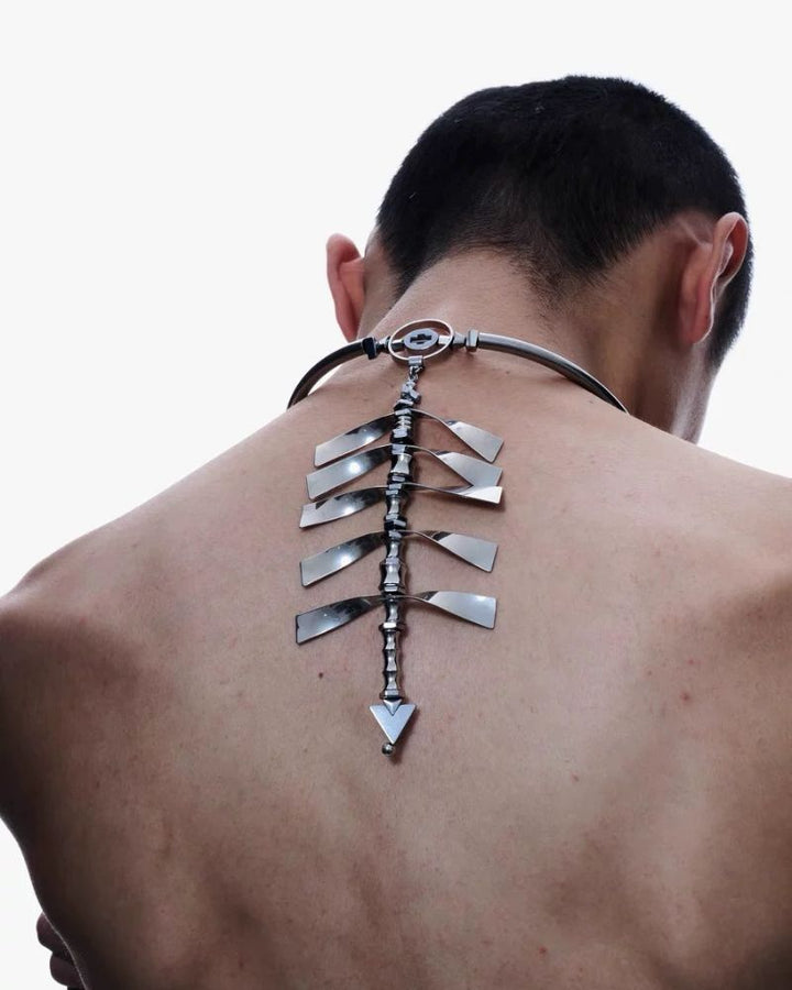 cyberpunk necklace,cyber fashion，cyberpunk aesthetic,Streetwear,Best Necklace. Punk necklace, necklace,techwear necklace,Jewelry,Sweater necklace