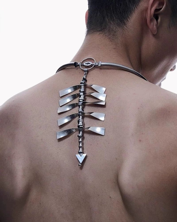 cyberpunk necklace,cyber fashion，cyberpunk aesthetic,Streetwear,Best Necklace. Punk necklace, necklace,techwear necklace,Jewelry,Sweater necklace