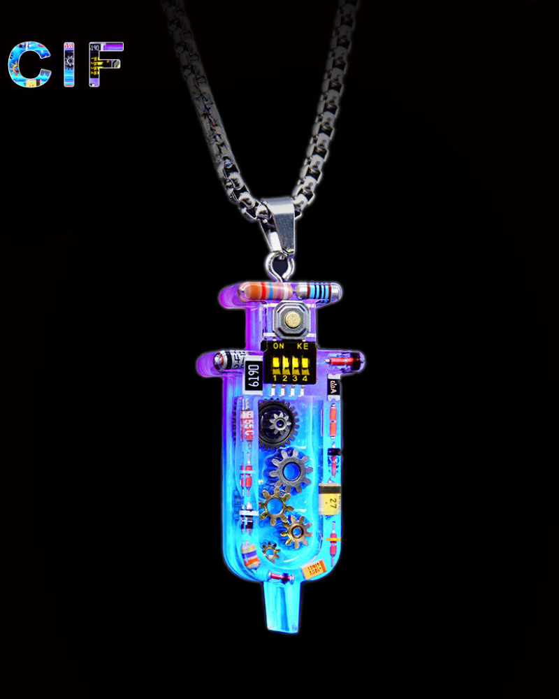 Cyberpunk Injection Fantasy Mechanical Necklace