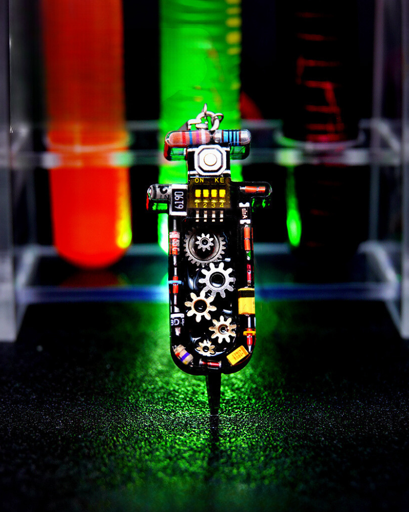 Cyberpunk Injection Fantasy Mechanical Necklace