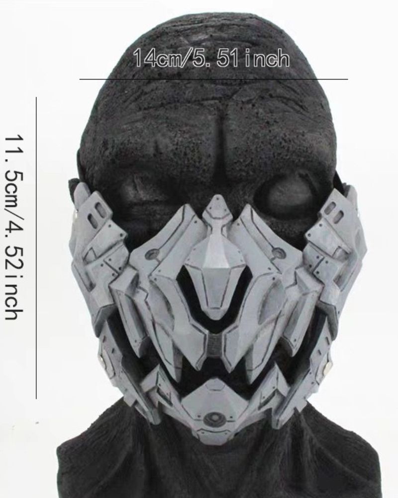 techwear mask, Oni Mask,Oni Masks,Japanese Masks,Japanese Oni Masks,oni mask samurai,oni mask ninjago,tactical mask,tactical masked man,halloween mask,cosplay mask,anime cosplay mask